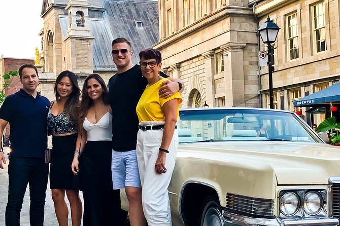 PRIVATE 2-Hour tour of Montréal in Convertible Cadillac + Murals - Starting in Old Montréal at Bonsecours Market