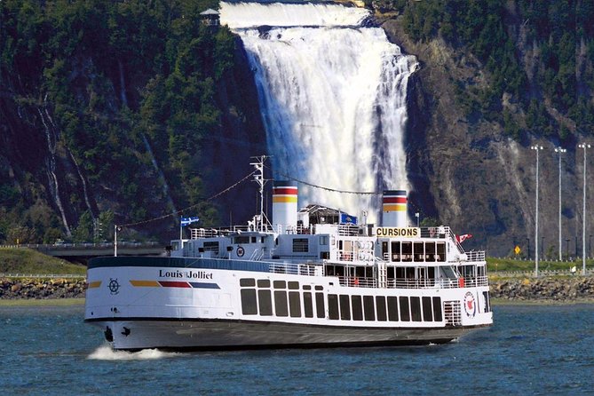 Quebec City Guided Sightseeing Cruise - Montmorency Falls, seen from a respectful distance