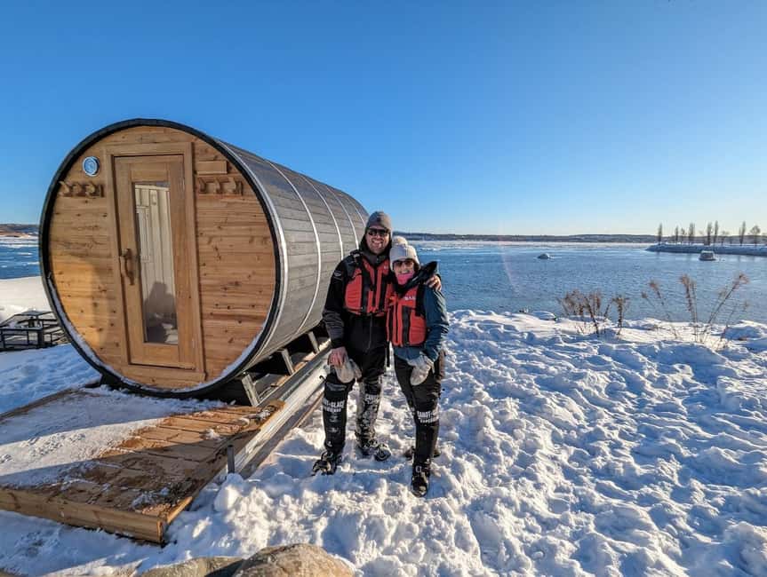Quebec City: Ice Canoeing with Hot Chocolate & Sauna - The Midway Stop on Floating Ice