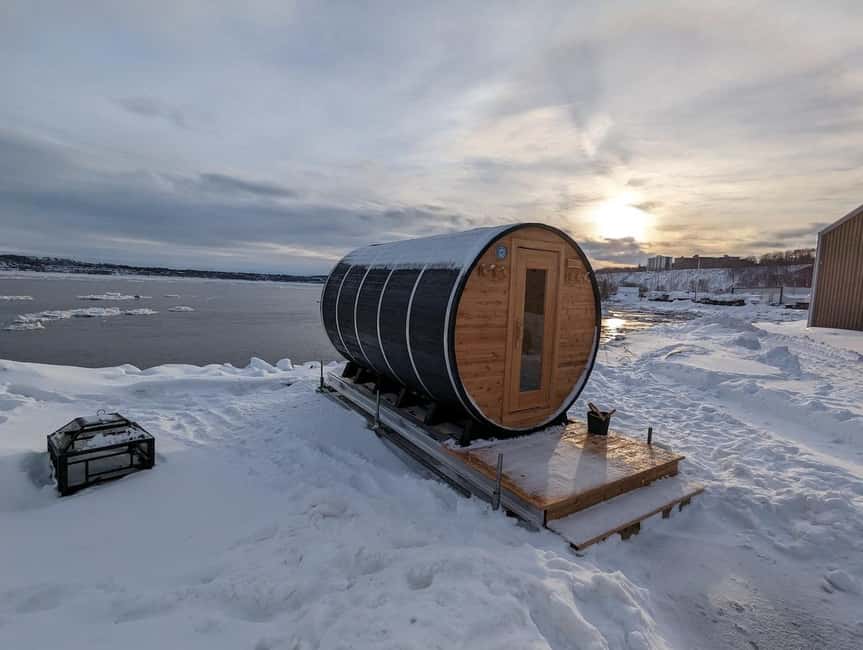 Quebec City: Ice Canoeing with Hot Chocolate & Sauna - Returning to Shore and Warming Up