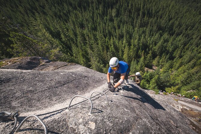 Squamish Via Ferrata Adventure - The Finish at Sea to Sky Summit Lodge