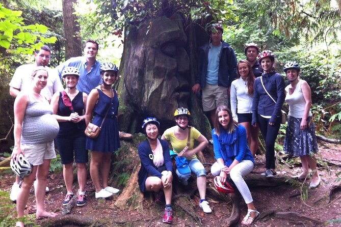 Stanley Park & Downtown - Vancouver Bike Tours - The Final Viewpoints: Girl in a Wetsuit and Lions Gate Bridge