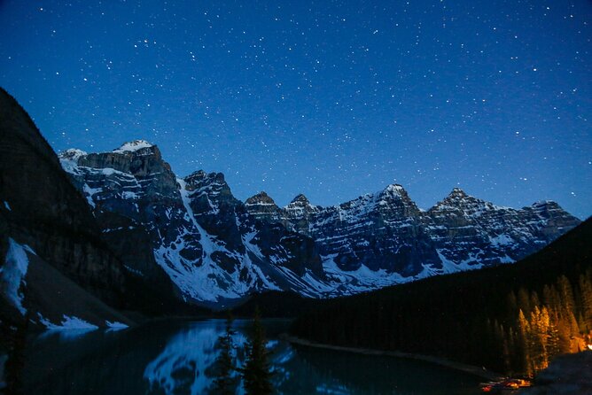 Sunset at Moraine Lake & Stargazing Tour from Canmore/Banff - Stargazing with telescopes and guides
