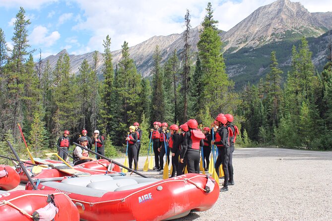 Sunwapta Challenge Whitewater Rafting: Class III Rapids - Getting ready for cold water