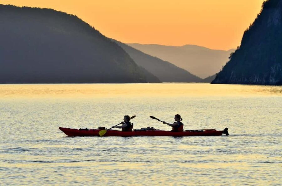 Tadoussac: Guided Sea Kayaking Adventure - Paddling beneath the Saguenay Fjord cliffs
