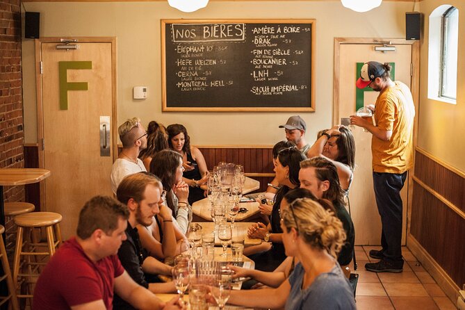 The Montreal Craft Beer Tour / Brewpub Experience - Two beers and snacks at L’amère à boire