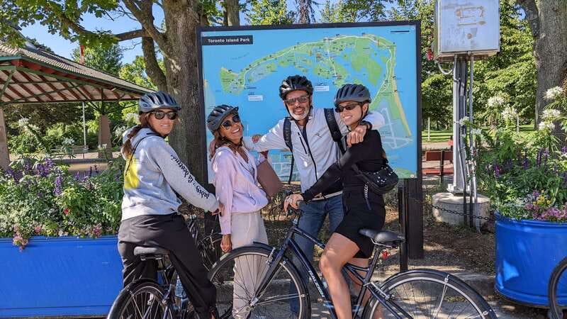 Toronto Islands: Morning or Twilight 3.5-Hour Bike Tour - Starting underground, then riding toward the harbor
