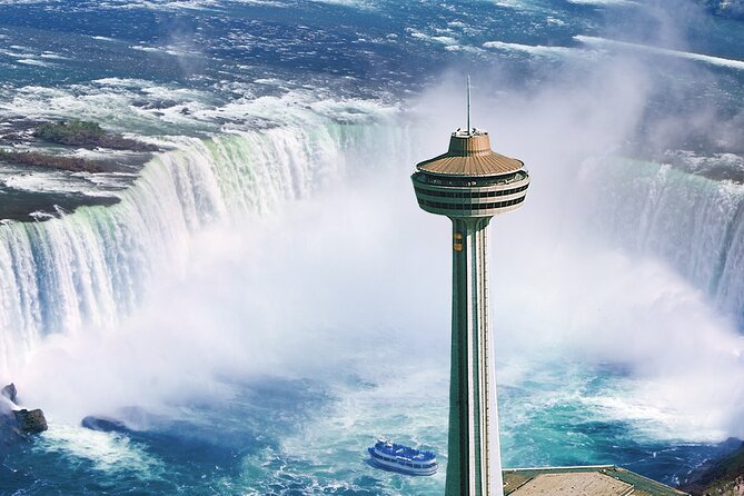 Toronto: Niagara Falls Tour, Boat, Journey Behind Falls & Tower - Getting close by boat with Niagara City Cruises