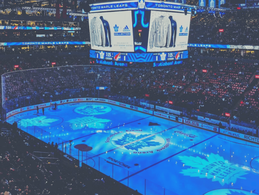 Toronto: Toronto Maple Leafs Game Ticket at Scotiabank Arena - The first view from inside the arena