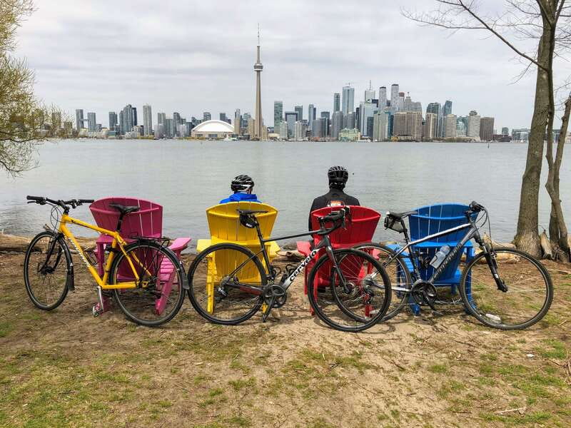 Toronto Waterfront and Islands Guided Bicycle Tour - Starting beneath the Distillery District’s old brickwork