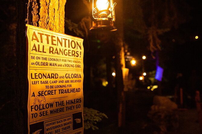 Vallea Lumina Multimedia Evening Experience - The uphill opening requires real effort