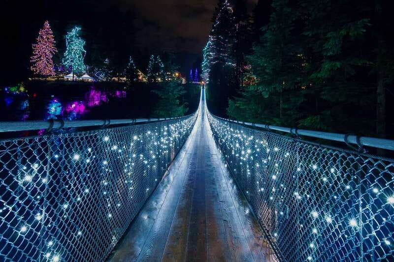 Vancouver and Capilano Suspension Bridge Canyon Lights - Key points at a glance
