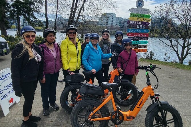 Vancouver E-Bike Rentals - Premium Seawall Bike Path Location - Starting at Plaza of Nations on the AAA Bike Lane