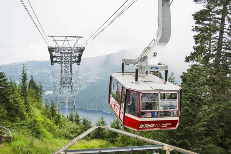 Vancouver Grouse Mountain Express With Gondola Ride - The Blue Gondola and the first mountain views