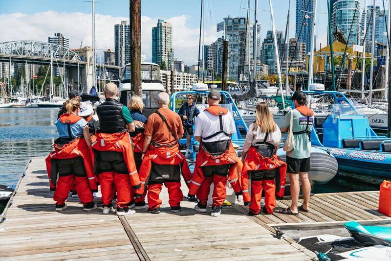 Vancouver: Indian Arm and Granite Falls Zodiac Boat Tour - Granite Falls and the quietest part of the tour