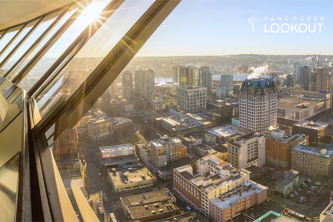 Vancouver Lookout Admission Ticket - The glass elevator ride to 168 meters