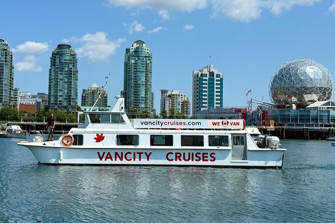 Vancouver Sightseeing Boat Cruise with Live Tour Guide - Bridges, English Bay, and the open city view