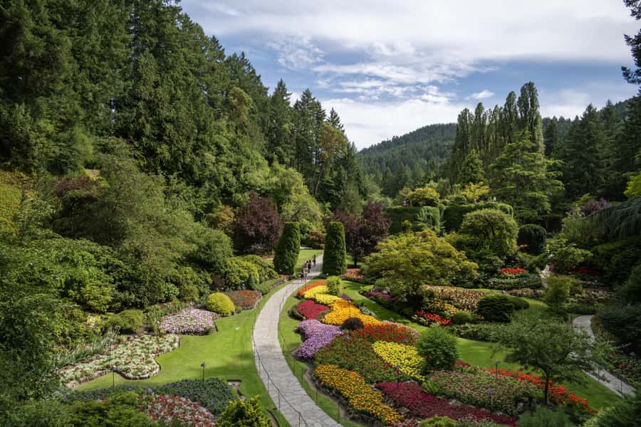 Vancouver to Victoria Seaplane Day Trip + Butchart Gardens - Exploring 55 acres at Butchart Gardens