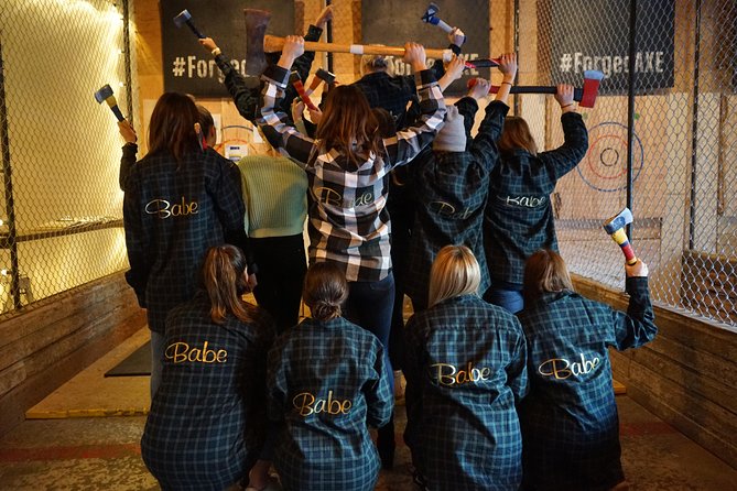 Whistler's Guided Axe Throwing Experience - Tournament games bring out the competitive side