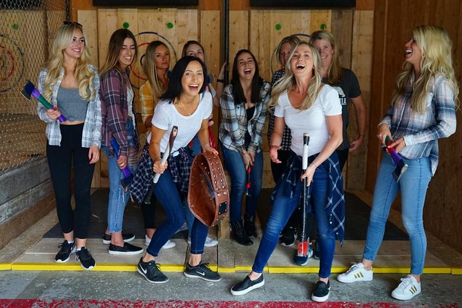 Whistler's Guided Axe Throwing Experience - The venue, snacks, and drinks