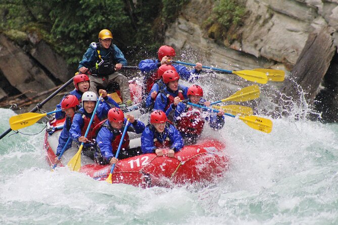 Whitewater Rafting on Jasper's Fraser River - Guides who keep the raft lively
