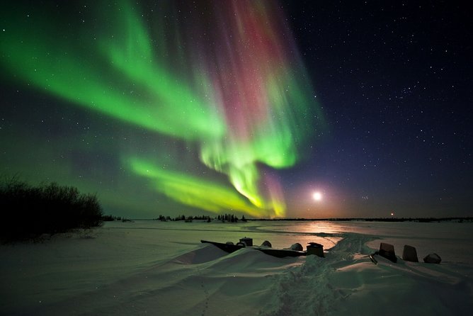 Yellowknife Tours - Aurora by bus - Yellowknife River: the third chance to find clear sky