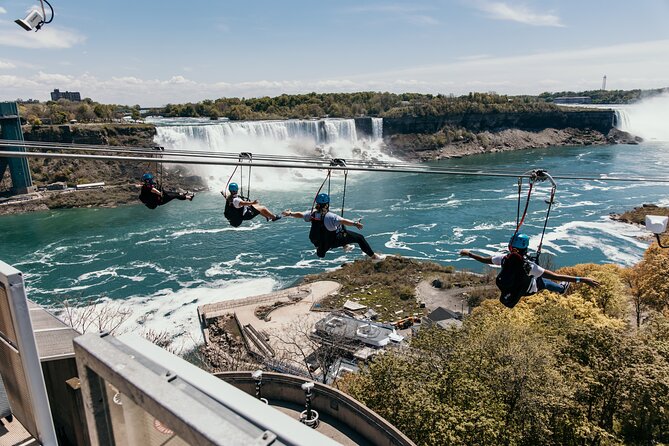 Zipline To The Falls in Niagara Falls, Canada - Returning by open-air shuttle